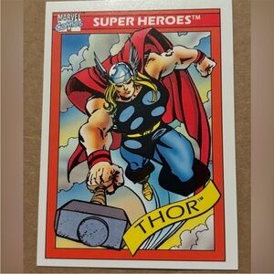 Thor 1990 Impel Marvel Comics 1st Edition Super Heroes Trading Card